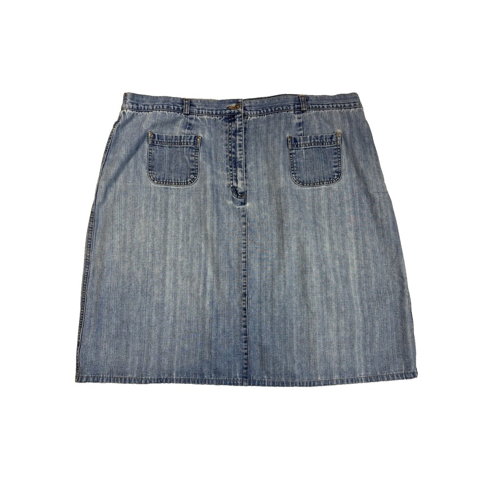 Style & Co Woman 24W Y2K 90's Classic Denim Jean Skirt Streetwear Urban Sexy